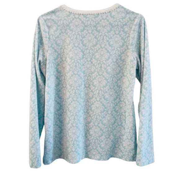 CHARTER CLUB Women’s Light Blue Long Sleeve Pajama Set size S - Picture 2 of 9